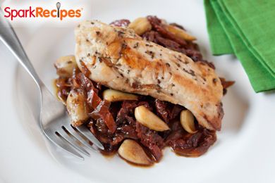 Baked Chicken with Garlic and Sun Dried Tomatoes