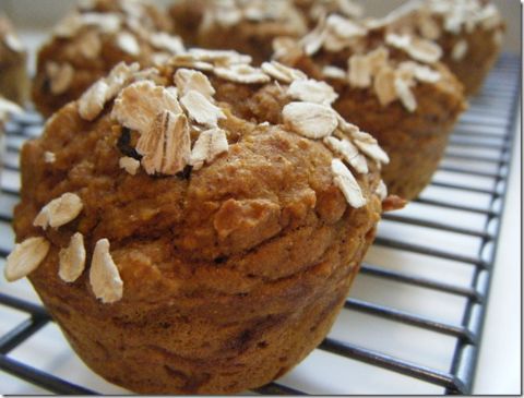 Image of Fannetastic Food's Healthy Whole Wheat Pumpkin Raisin Muffins, Spark Recipes