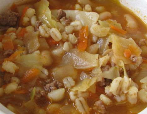 Image of Beef, Barley And Cabbage Soup, Spark Recipes