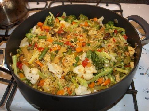 Image of Vegetarian Paella With Chorzo 'sausages', Spark Recipes