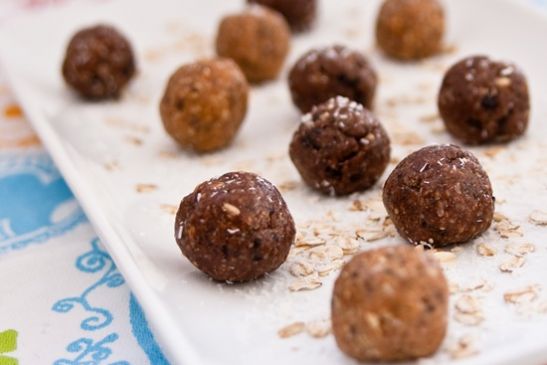 Image of Chocolate Almond Coconut Doughballs, Spark Recipes