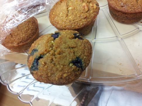 Image of Oatmeal Blueberry Bran Muffins Made With No Oil/butter/dairy, Spark Recipes