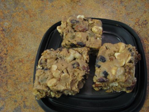 Peanut Butter Trail Mix Bars