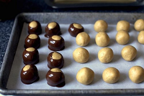 Image of Buckeyes (peanut Butter Balls Dipped In Chocolate), Spark Recipes