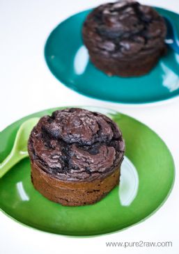 individual chocolate protein muffin