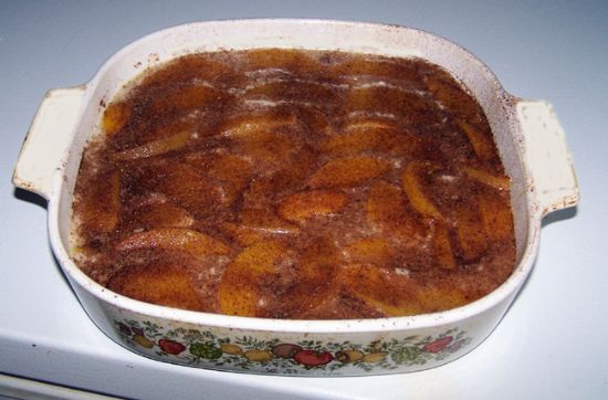 Image of No Butter - Low Calorie Peach Cobbler Cake, Spark Recipes