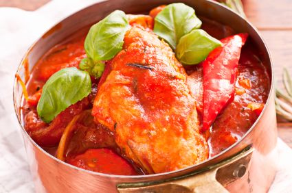 Chicken Breasts with Red Wine Sauce