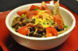 Black Bean and Mushroom Chilaquiles