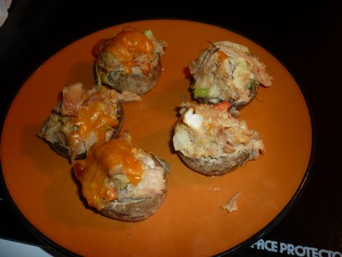 Image of Tuna Stuffed Mushrooms, Spark Recipes