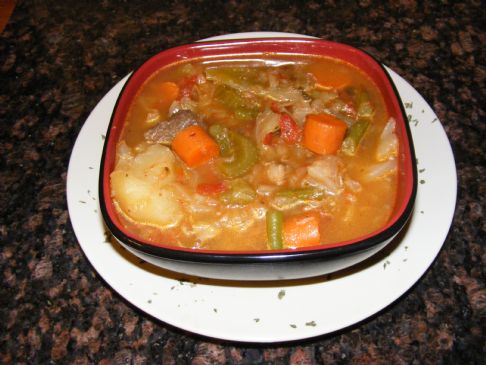 Image of Vegetable Beef Soup, 1c, Spark Recipes
