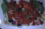 Lettuce/Spinach/Bean Salad with Salsa