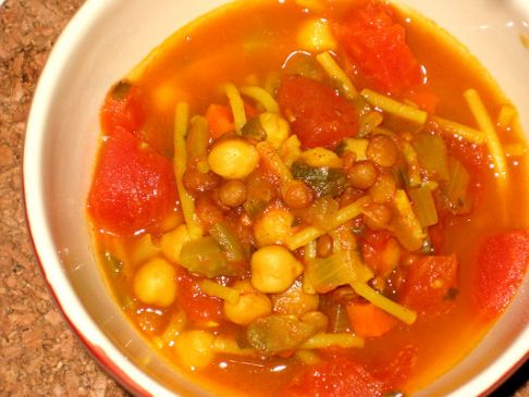 Image of Harira - Moroccan Tomato, Lentil And Chickpea Soup, Spark Recipes