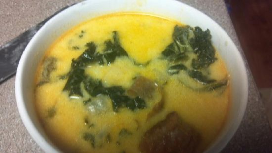 Potato, kale zuppa