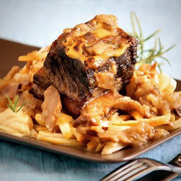 Image of Ale-braised Mustard-glazed Short Ribs (and French Fries), Spark Recipes