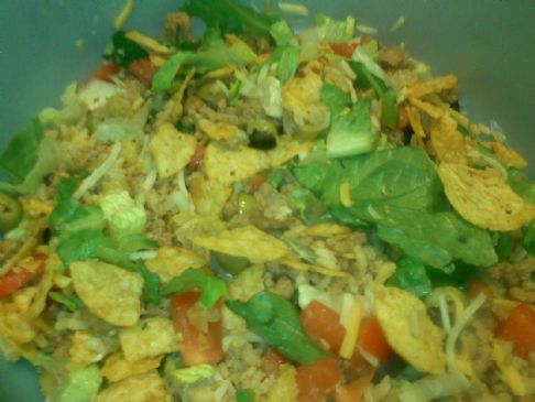 Image of Taco Salad With Rice, Spark Recipes