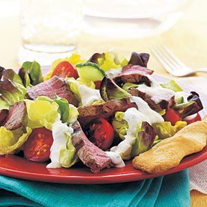 Image of Steak Salad With Creamy Horseradish Dressing, Spark Recipes