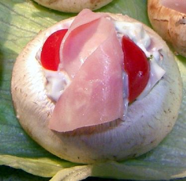 Mushrooms with herbed cheese