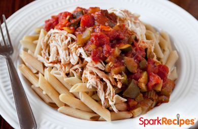 Slow Cooker Marinara Chicken and Vegetables