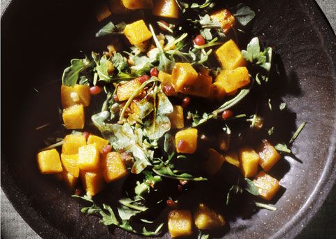 Image of Roasted Butternut Squash, Pomegranate And Walnut Salad, Spark Recipes