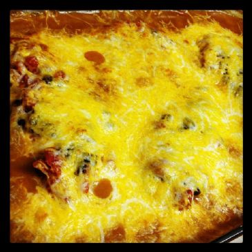 Image of Mexican Chicken & Rice Casserole (revamped + Cheese), Spark Recipes